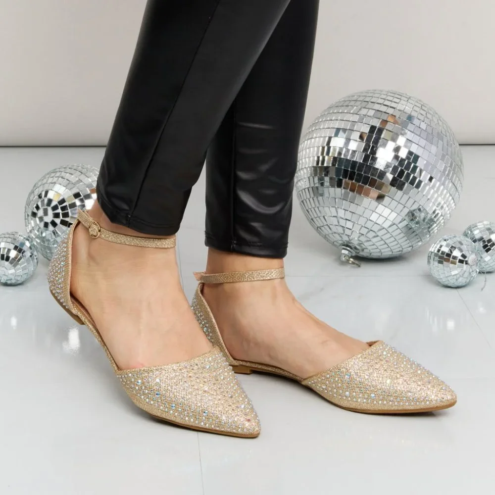 Forever Link Rhinestone Flats - Picture 3 of 7